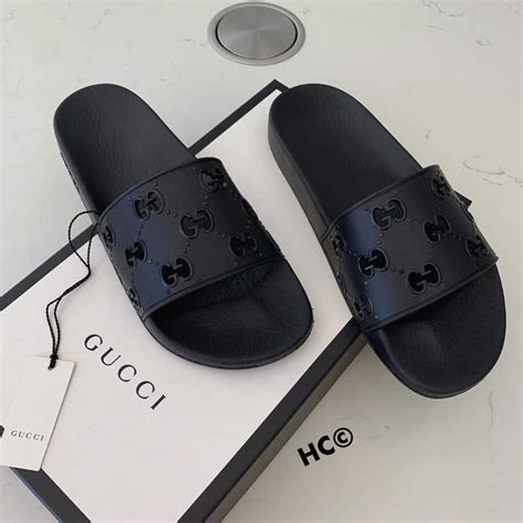 pink gucci heel slides|all black gucci slides women's.